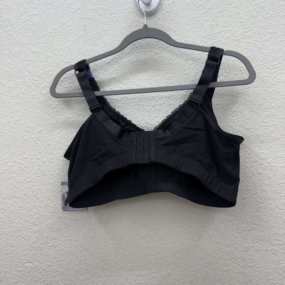 Catherines Intimates Black Cotton Comfort Wireless Bra Womens size 42DDD NEW - Picture 6 of 6
